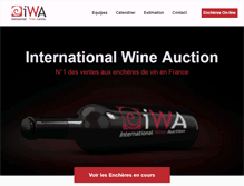 Tablet Screenshot of iwa-auction.com